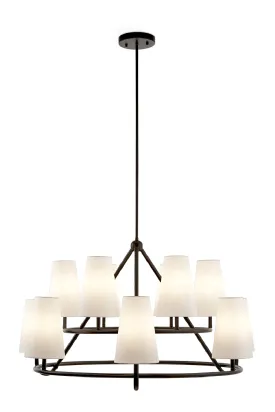 12 Conincal Shades Chandelier | Liang & Eimil Gildan