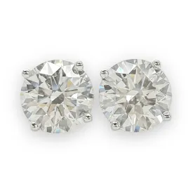 14K W Gold 2.50cttw VS1/I Lab-Created Diamond Earrings