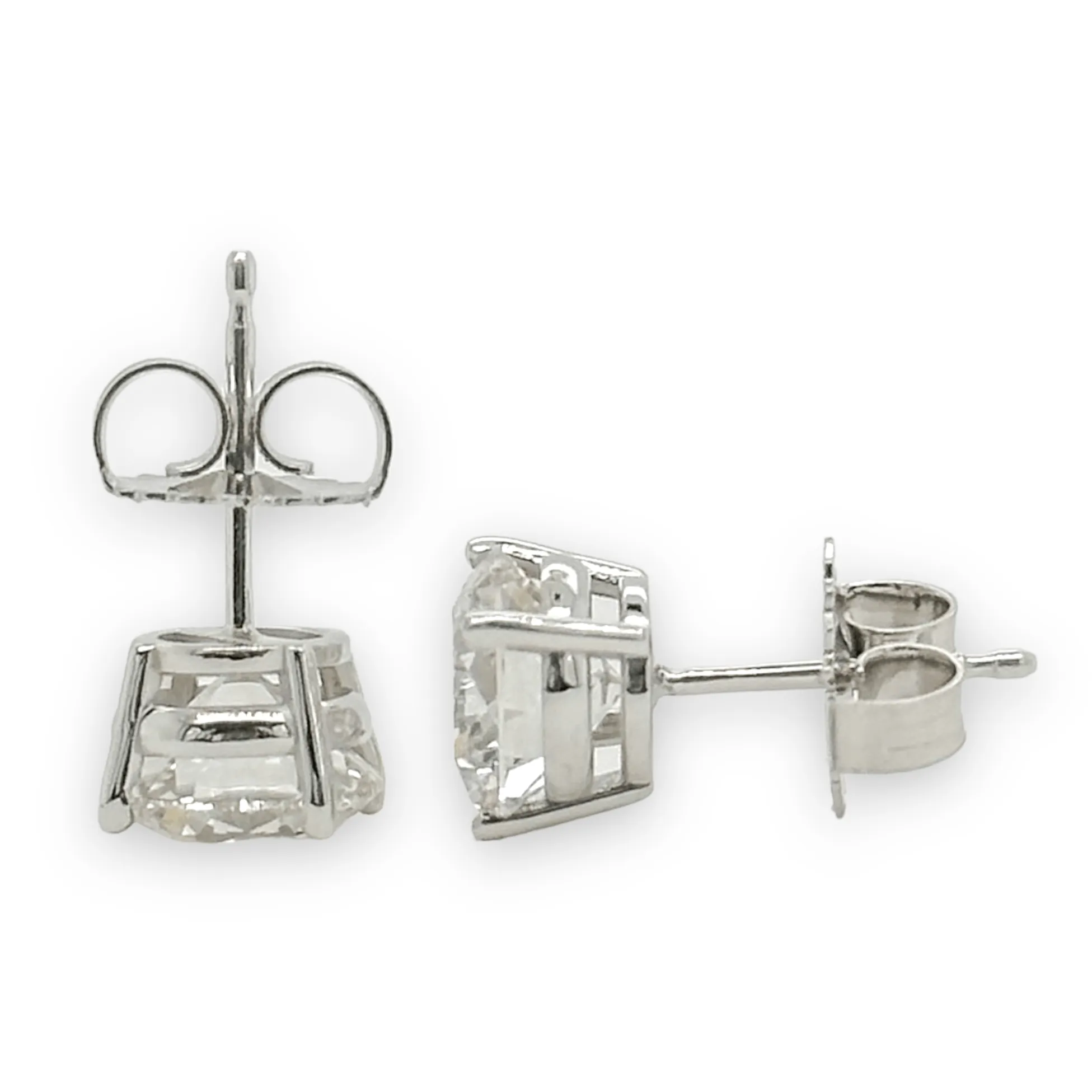 14K W Gold 2.50cttw VS1/I Lab-Created Diamond Earrings