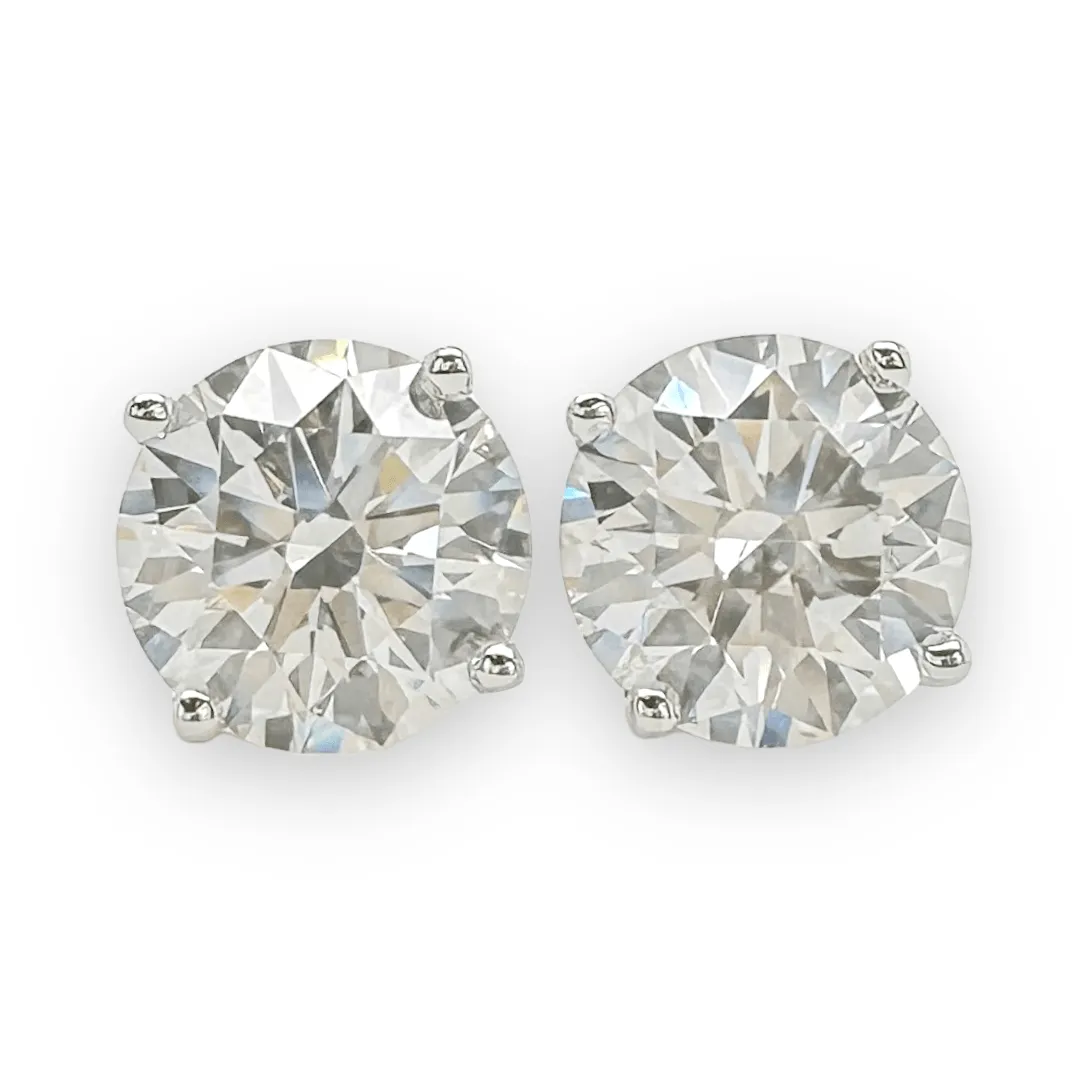 14K W Gold 2.50cttw VS1/I Lab-Created Diamond Earrings