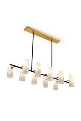 Alabaster Shades Linear Chandelier | Liang & Eimil Amatti