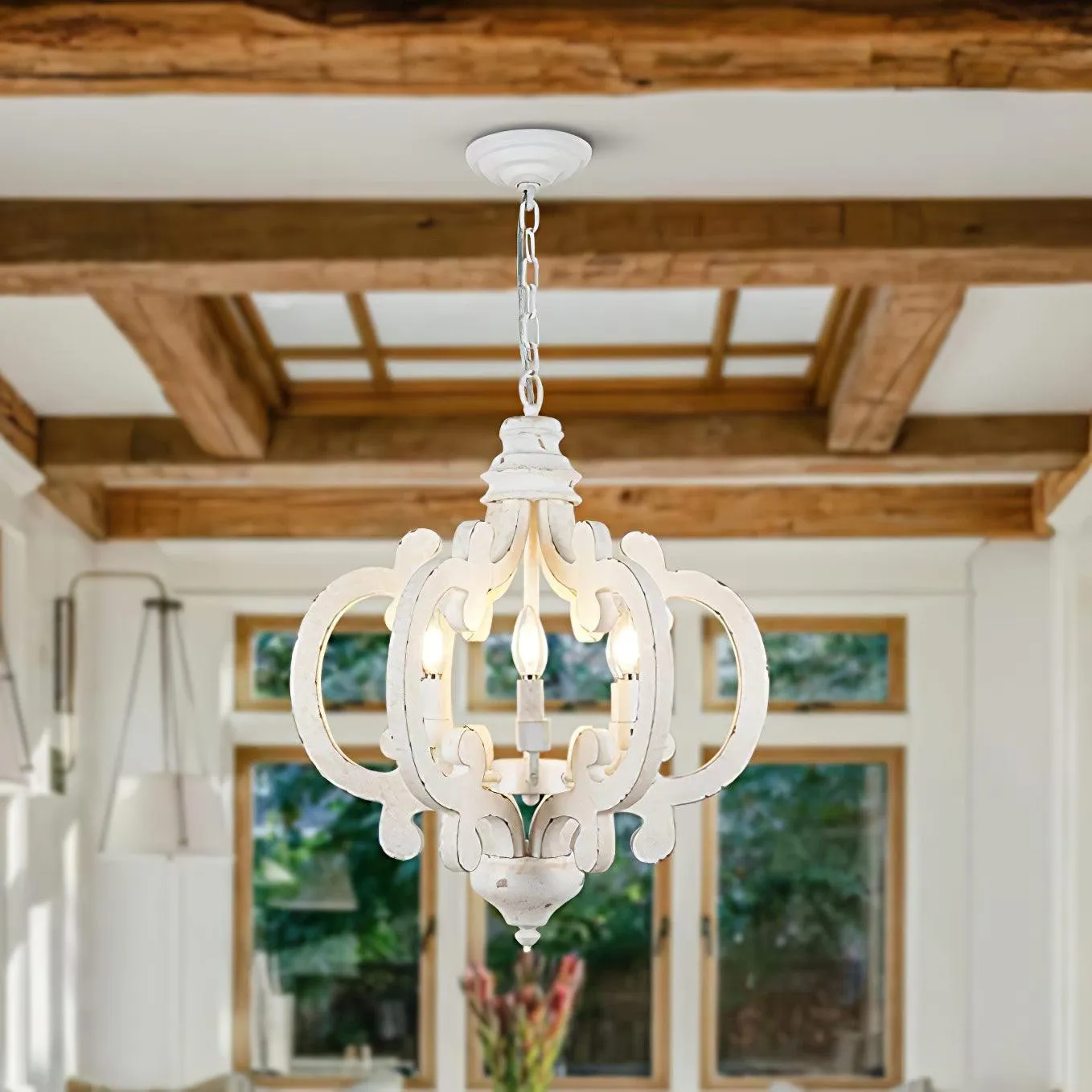 Antique White Style Chandelier