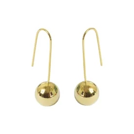 Ball Drop Earrings Gold Plated