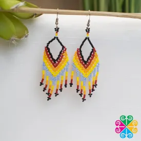 Beaded Diamond Earrings