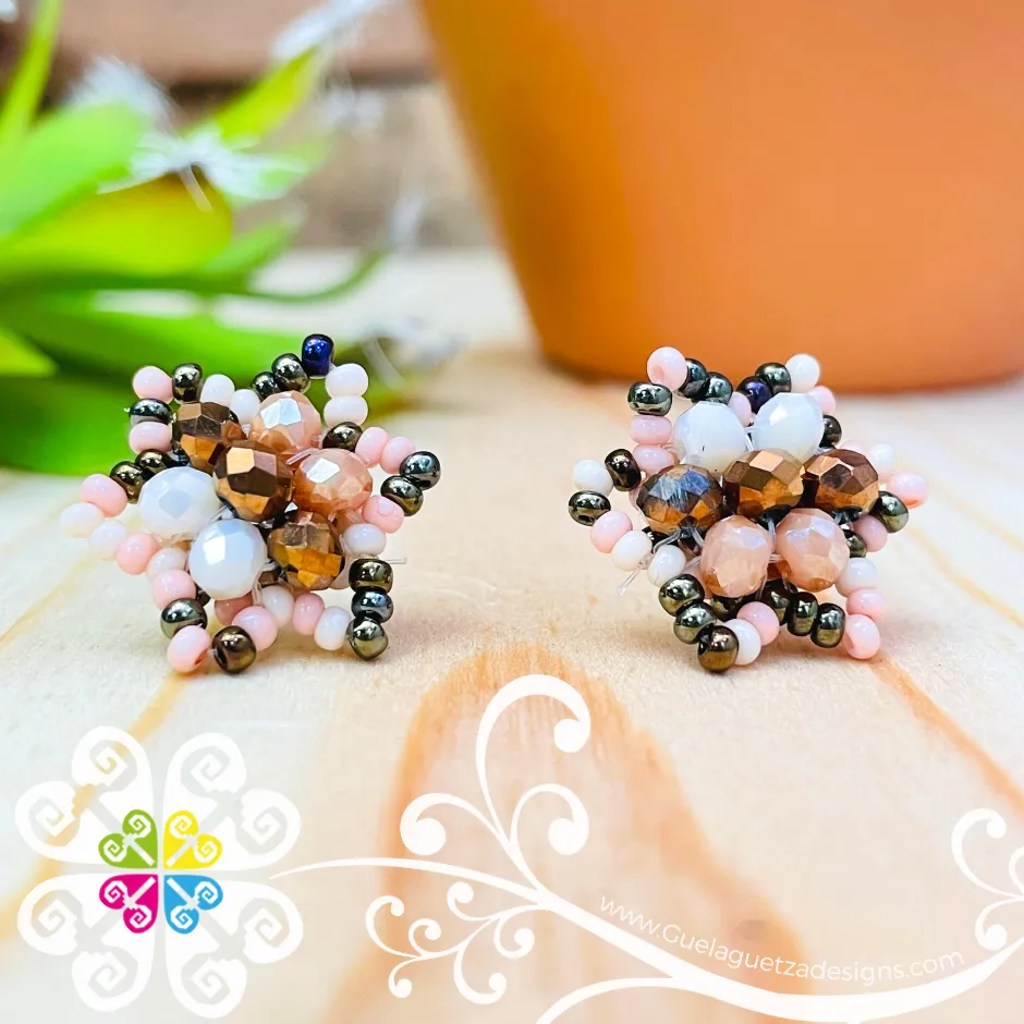 Beaded Star Studs