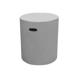 Bercelona Concrete Round Stool With Recessed Grip