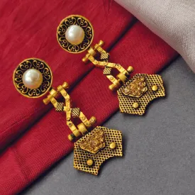 Gold Plated Bhavi Jewels Dangler Earrings