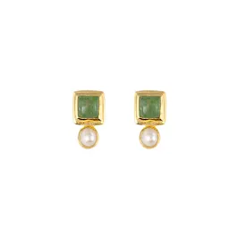 Bianc Impressionist Earrings Green