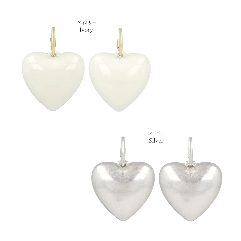 Big Heart Drop Earrings