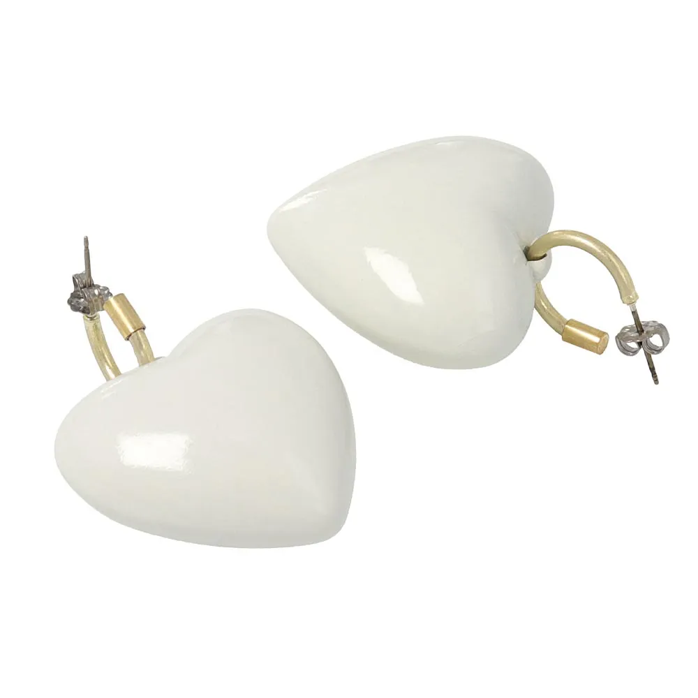 Big Heart Drop Earrings