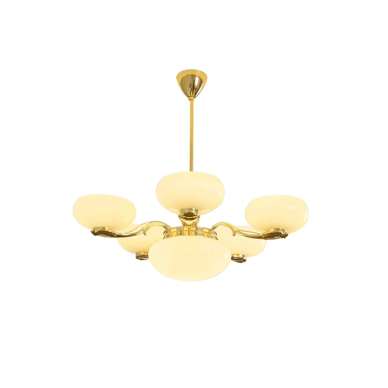 Brass Radiance Orb Chandelier