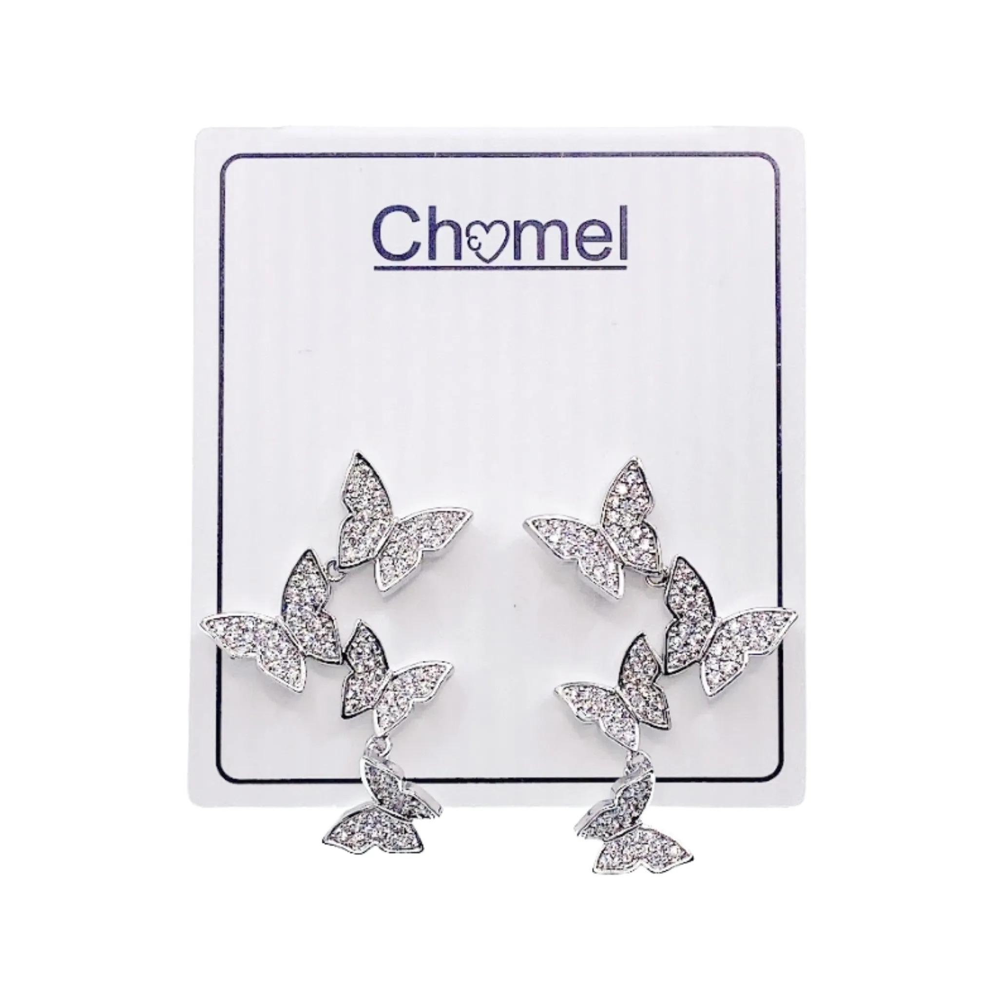 Butterfly Cubic Zirconia Earrings