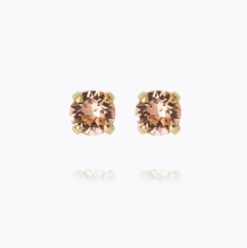 Caroline Svedbom Mini Stud Earrings Light Peach