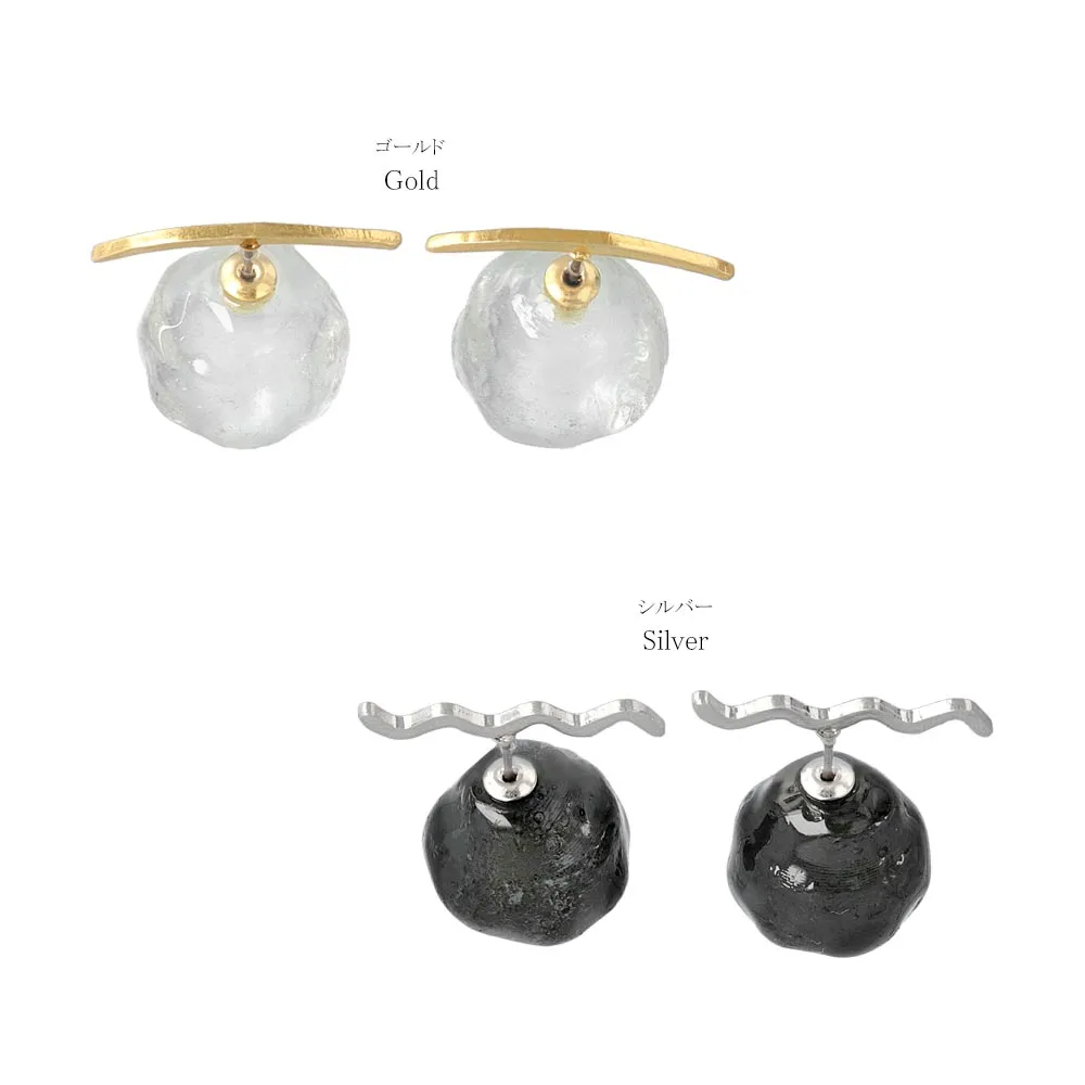 Chunky Front Back Titanium Earrings