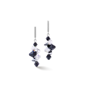 Dancing Crystals Update earrings silver-black