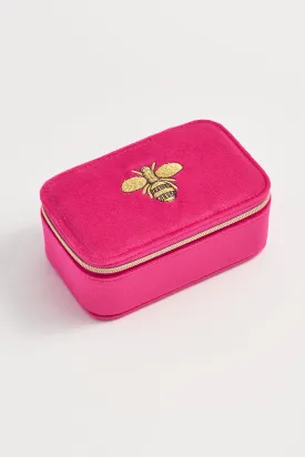 Embroidered Bee Mini Jewellery Box