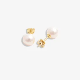 Essential Gold Vermeil AAAA Pearl Studs