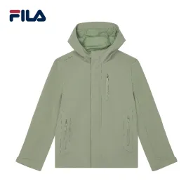 FILA CORE Men's DESIGN MUSEUM DENMARK WHITE LINE BLUE Woven Top in Green (Unisex)