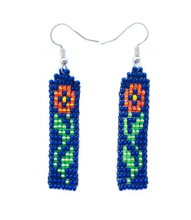 Flower Beaded Earrings