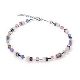 GeoCUBE® Iconic Precious necklace lilac-blue