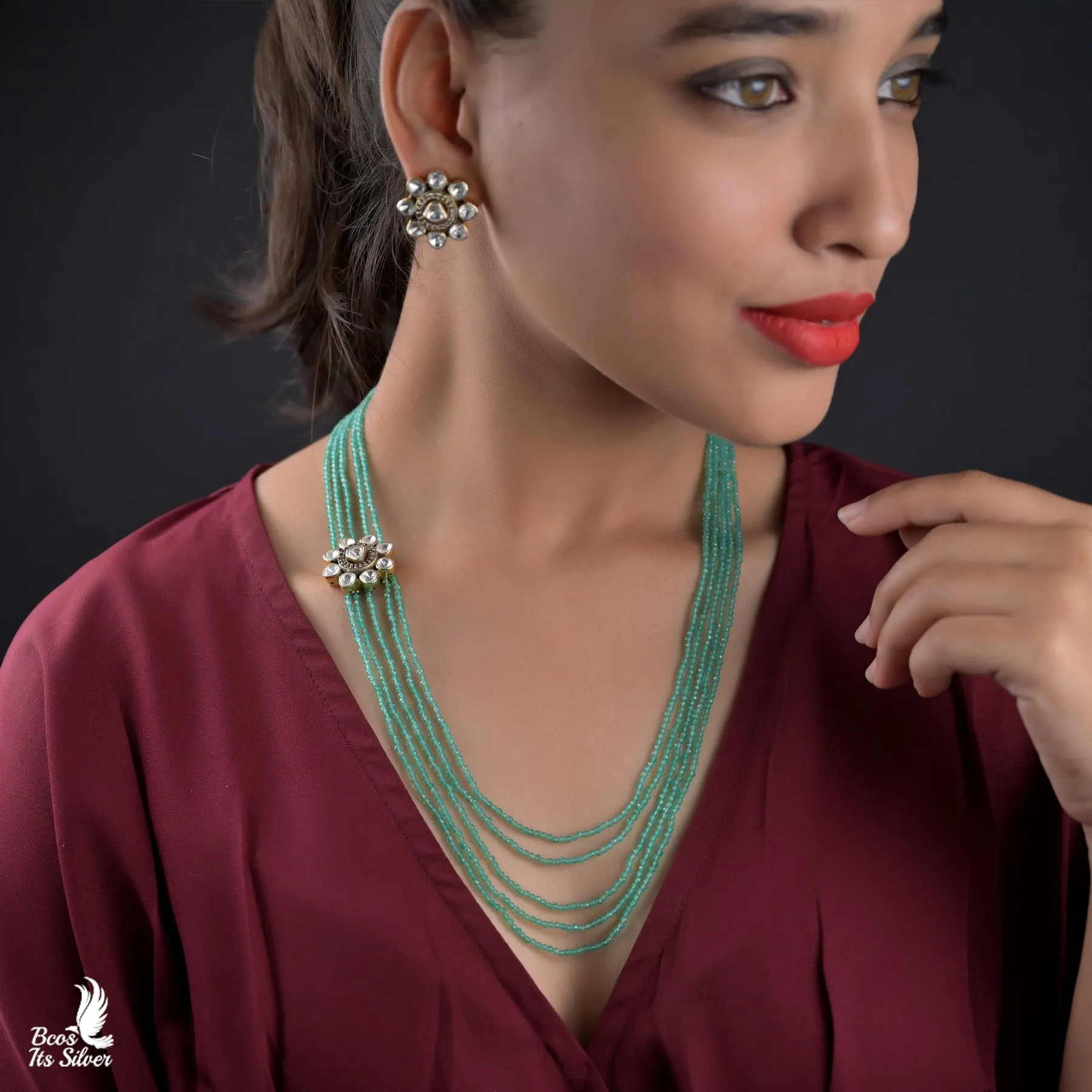 Haram With Earrings - 5490