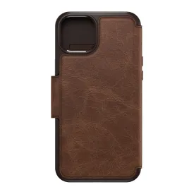 iPhone 15 Plus Otterbox Strada Leather Folio Case - Brown (Espresso) - 15-11749