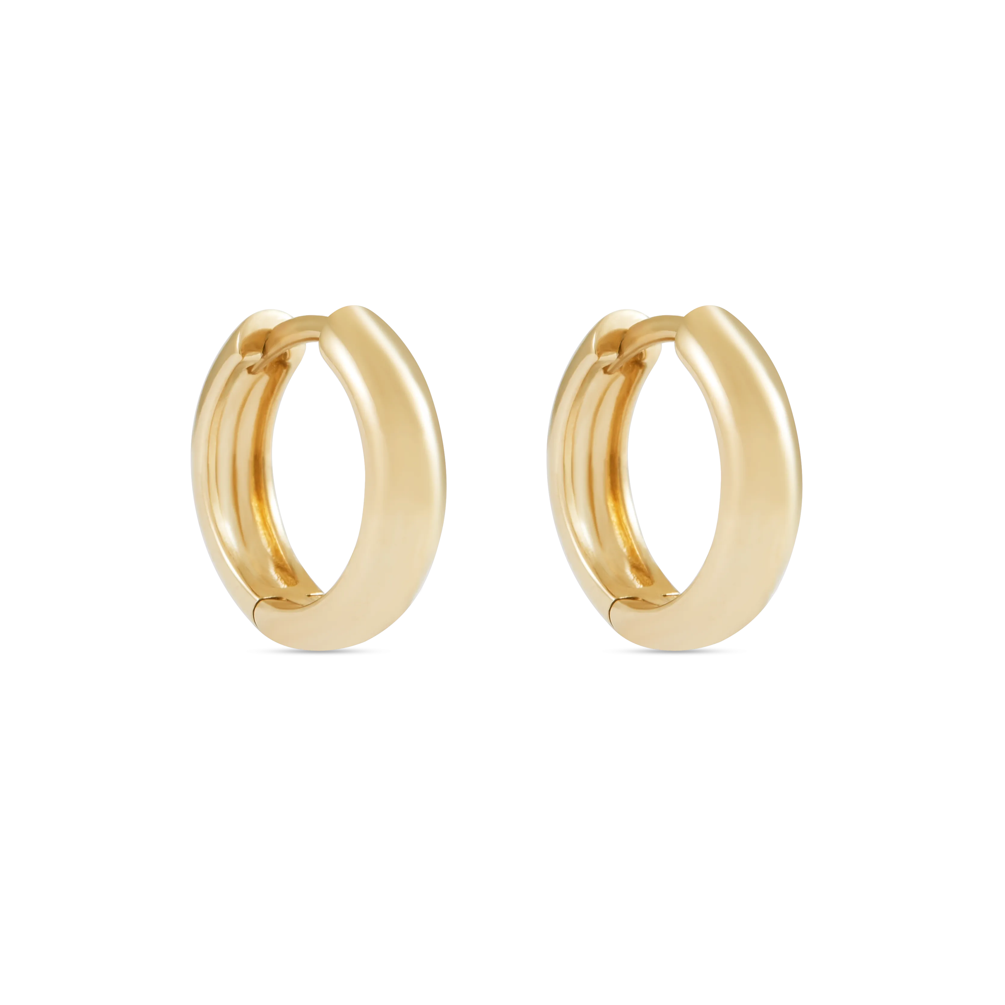 Lumi Hoop Earrings - Solid Gold