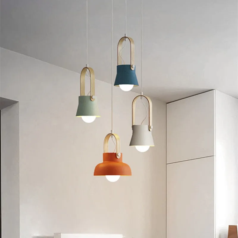 Nordic Pendant Light Macaron Chandelier Modern Minimalist Lamp