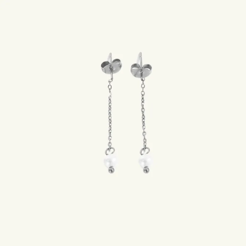 Pearl Drop Pendant Earrings