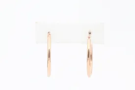 Rose Gold Medium Classic Hoop Earrings