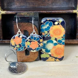 Sixpence Earrings and Teeny Tiny Tin Winter Posy