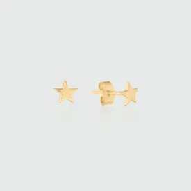 Soho 9ct Gold Mini Star Stud Earrings