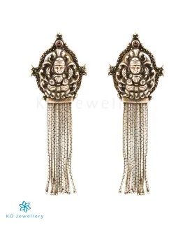 The Aamod  Silver Lakshmi Earrings