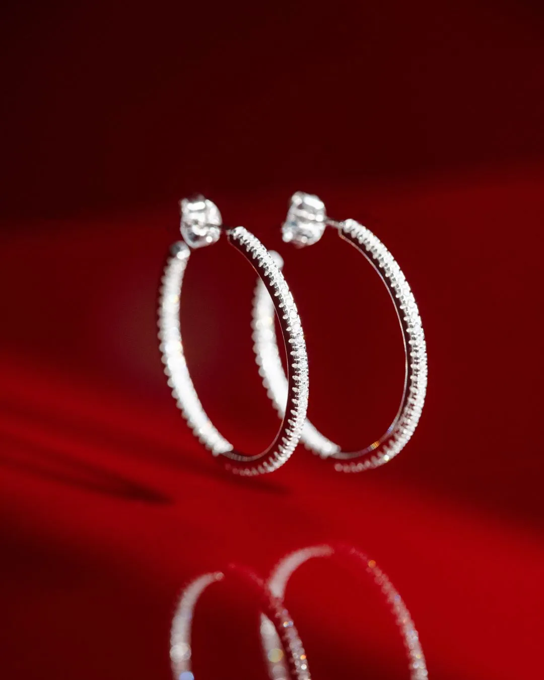 The Go-To Glam hoops M - sterling silver