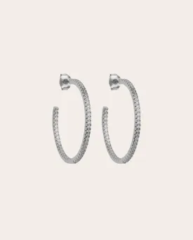 The Go-To Glam hoops M - sterling silver