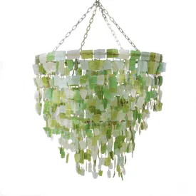 Tumbled Glass Chandelier - Medium